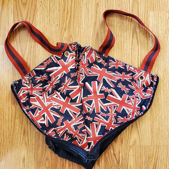 Graham Webb Brit Style Denim Reversible Union Jack Tote Bag - Picture 5 of 6